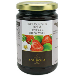 Erdbeer-Konfitüre extra bio 360 g - Agrisicilia