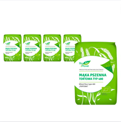 5er Set Weizenkuchenmehl Typ 480 Bio 1 kg - Bio Planet