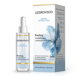 Glättendes Gesichtspeeling mit Glashauseffekt 30 ml - UZDROVISCO (Amino Hydration)