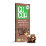 Haselnussschokolade 70 % weniger Zucker bio 40 g - COCOA