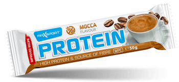Proteinriegel mit Kaffeegeschmack in Milchschokolade glutenfrei 50g - MAXSPORT