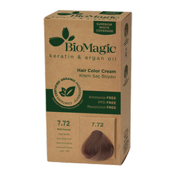 Beige blondes Haarfärbemittel (7.72) 250 g - Biomagic