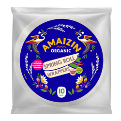 Reispapier für Frühlingsrollen und Frühlingsrollen glutenfrei bio (10 Stück) 100 g - Amaizin