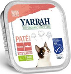 Katzenfutter, Lachspastete mit Algen BIO 100 g - Yarrah