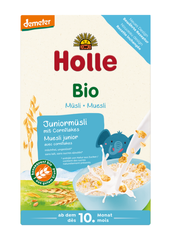 Junior Müsli mit Cornflakes ohne Zuckerzusatz ab 10 Monaten Demeter BIO 250 g - Holle