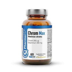 Chromium max glutenfreies Nahrungsergänzungsmittel 60 Kapseln - PHARMOVIT (CLEAN LABEL)