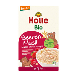 Bio Müsli mit Himbeeren und Erdbeeren ohne Zuckerzusatz 200 g – Holle