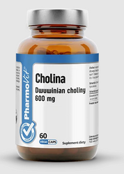 Cholin (600 mg) glutenfreies Nahrungsergänzungsmittel 60 Kapseln - Pharmovit (Clean label)