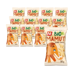 SET 12 x Glutenfreie Mais-Chips BIO mit Erdnussgeschmack 50 g Bio Mamut
