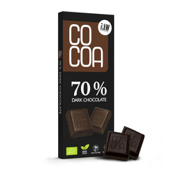 70 % Bitterschokolade bio 40 g - COCOA