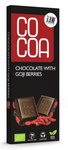 Bio Rohschokolade mit Gojibeeren 40 g – Cocoa