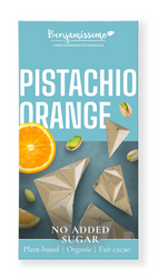 Kakao Pistazie-Orange glutenfrei glutenfreier Kakaoriegel 60 g - BENJAMISSIMO