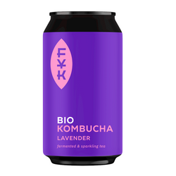 Kombucha grüner Tee mit Lavendel glutenfrei bio 330 ml - Forever Young Kombucha