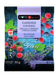 Zuckerfreie Bonbons mit Melisse, Lavendel und Waldbeeren und Stevia, 50 g – Pure&Good