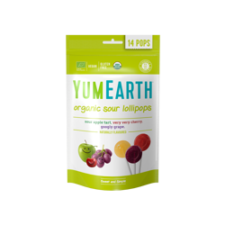 Saure Lutscher mit Vitamin C, Kirsche, Erdbeere, BIO 85 g