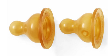 Anti-Kolik Flaschensauger, langsamer Durchfluss, 0-3 Monate, 2er-Pack – Hevea