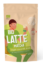 Matcha Latte - Kokosnussgetränk mit Matcha bio 200 g - Diät-Lebensmittel
