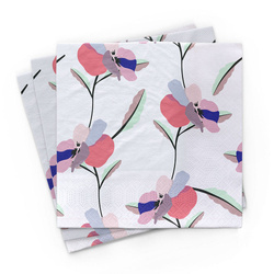 Stiefmütterchen Bambus Tischservietten 20 Stück - Chic-Mic-Mic