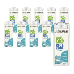 SET 10 x Reis-Kokosnuss-Getränk 250 ml glutenfrei BIO - Die Brücke