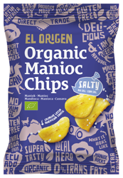 Glutenfreie gesalzene Maniokchips BIO 60 g