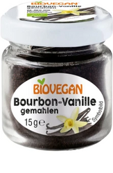 Gemahlene Bourbon-Vanille bio (im Glas) 15 g - Biovegan