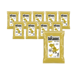 SET 10 x Dinosaurier-Maischips mit Käsegeschmack glutenfrei bio 4x15g - Biosaurus
