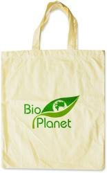 Einkaufstasche (Baumwolle) mit Bio Planet-Logo