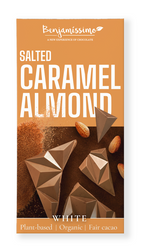 Kakaotafeln gesalzenes Karamell - Mandeln glutenfrei bio 60 g - Benjamissimo