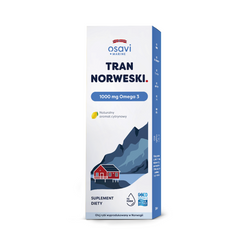 Norwegischer Omega-3-Lebertran (1000 mg) mit Zitronengeschmack Nahrungsergänzungsmittel 500 ml - OSAVI