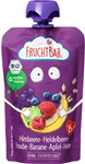 Püree Himbeere, Heidelbeere, Traube, Banane, Apfel, Hafer Bio 100 g – Fruchtbar