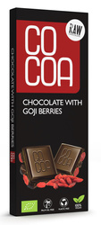 Rohe Schokolade mit Goji-Beeren bio 40 g - COCOA
