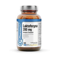 Lactoferrin (200 mg) Nahrungsergänzungsmittel 30 Kapseln - Pharmovit