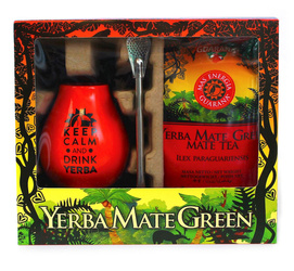 Exklusive Set (yerba mate mas energy guarana 400 g, Matratze, bombilla) - Mate Green