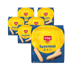 SET 6 x  Savoiardi - glutenfreies Biskuitgebäck 200 g