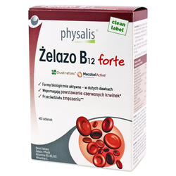 Eisen + Vitamin B12 forte Nahrungsergänzungsmittel 45 Tabletten - Physalis