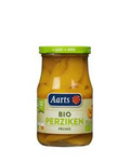 In Scheiben geschnittene Pfirsiche in leichtem Sirup bio 350 g (190 g) (Glas) - aarts