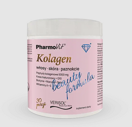 Kollagen mit Pfirsich-Bananen-Geschmack Beauty Formula Nahrungsergänzungsmittel 174g - Pharmovit