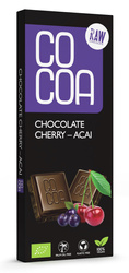 Rohe Kirsche - Acai Schokolade bio 40 g - COCOA