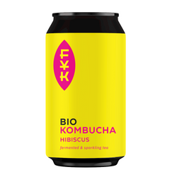 Kombucha schwarzer Tee mit Hibiskus glutenfrei bio 330 ml - Forever Young Kombucha