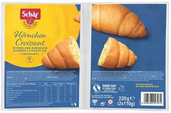 Croissant 4 Stück glutenfrei 220 g Schar