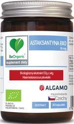 Astaxanthin-Extrakt bio (8 mg) Nahrungsergänzungsmittel 30 Kapseln - Be Organic
