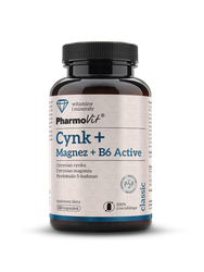 Zink + Magnesium + Vitamin B6 Aktives Nahrungsergänzungsmittel 120 Kapseln 83,38 g - Pharmovit