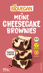 Glutenfreie Käsekuchen-Brownie-Mischung bio 420 g - BIOVEGAN