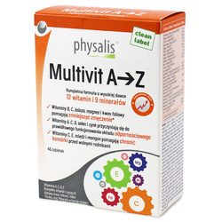 Multivit A - Z komplette Formel Nahrungsergänzungsmittel 45 Tabletten - Physalis