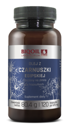 Ägyptisches Schwarzkümmelöl kaltgepresst (670 mg) Nahrungsergänzungsmittel 120 Kapseln - Biooil