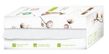 Trockene Bio-Baumwoll-Hygiene-Tücher für Babys und Kinder, 50 Stück – Bocoton