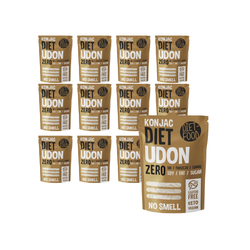 SET 12 x Glutenfreie Udon Shirataki Konjak-Nudeln 200g