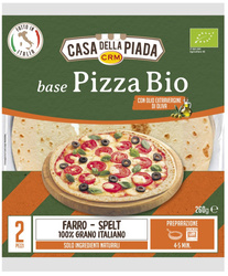 Bio-Dinkel-Pizzaböden 260 g (2 Stück) – Casa Della Piada
