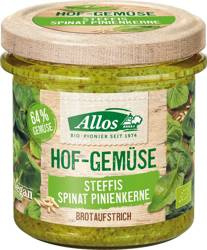 Gemüsepaste mit Spinat und Pinienkernen glutenfrei BIO 135 g