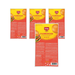 SET 4 x Hamburger Brötchen OHNEGLU. 300 g